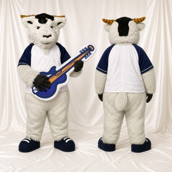 Goat Musician Mascot Costume Full Body for Adults School Events