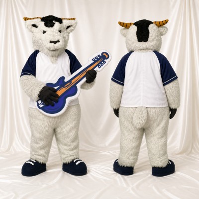 Goat Musician Mascot Costume Full Body for Adults School Events