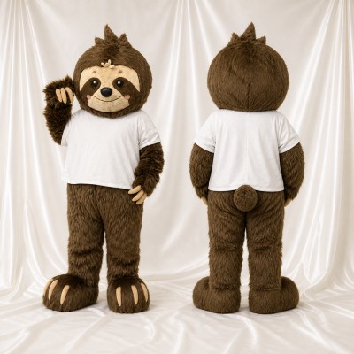 Sloth Mascot Costume Full Body for Adults School Events
