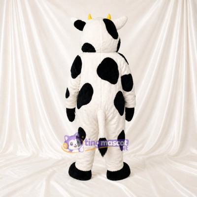 Cartoon Facial Cow Mascot Costume Full Body for Adults School Events