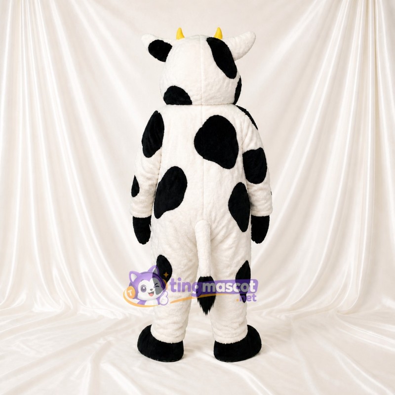 Cartoon Facial Cow Mascot Costume Full Body for Adults School Events
