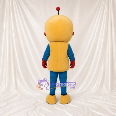 Smiley Robot Mascot Costume Full Body for Adults School Events