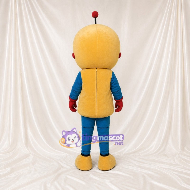 Smiley Robot Mascot Costume Full Body for Adults School Events