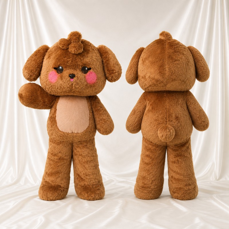 Puppy Mascot Costume Full Body for Adults School Events