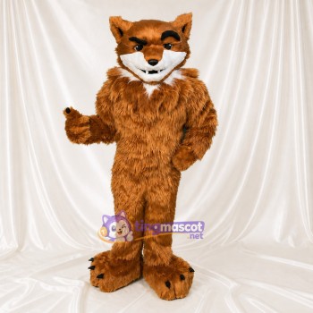 Cartoon Facial Fox Mascot Costume Full Body for Adults School Events