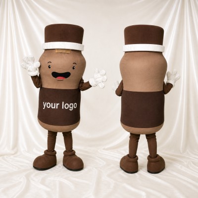 Drink Bottle Mascot Costume Full Body for Adults Trade Shows