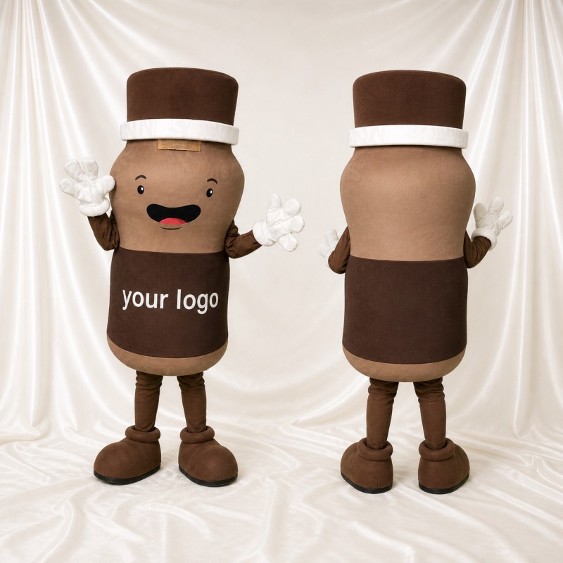 Drink Bottle Mascot Costume Full Body for Adults Trade Shows