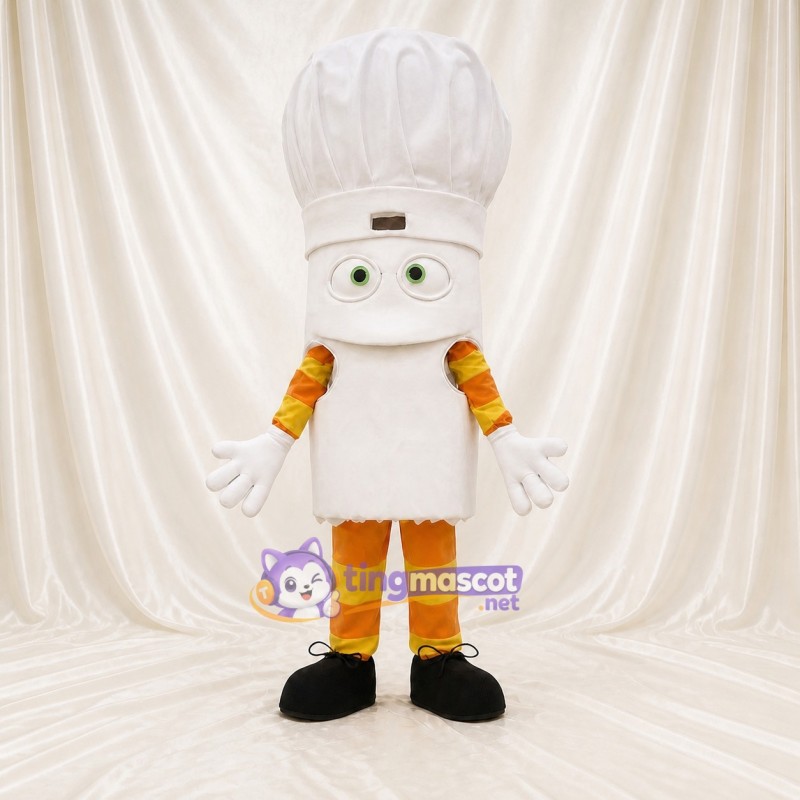 Chef Hat Character Mascot Costume Full Body for Adults Food Events