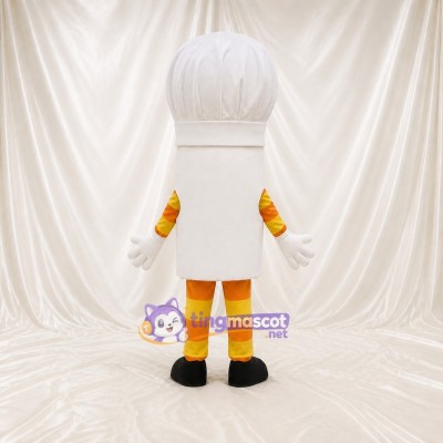 Chef Hat Character Mascot Costume Full Body for Adults Food Events