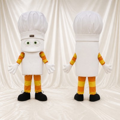 Chef Hat Character Mascot Costume Full Body for Adults Food Events