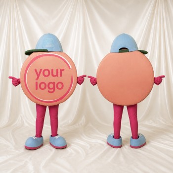 Affichage Rond Costume de mascotte intégral pour adultes Salons professionnels