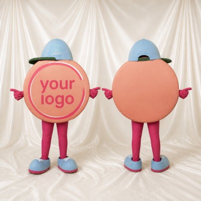 Affichage Rond Costume de mascotte intégral pour adultes Salons professionnels