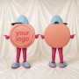 Affichage Rond Costume de mascotte intégral pour adultes Salons professionnels