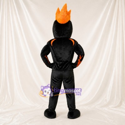Flame Hero Mascot Costume Full Body for Adults School Events