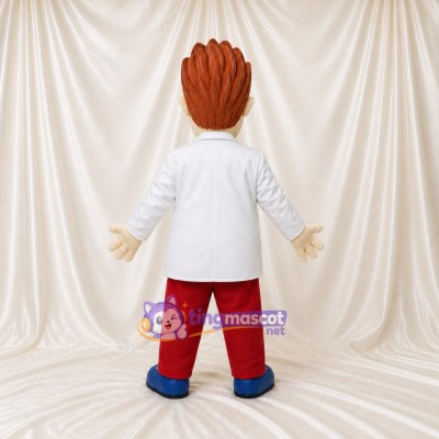 Detailed Themed Scientist Mascot Costume Full Body for Adults School Events