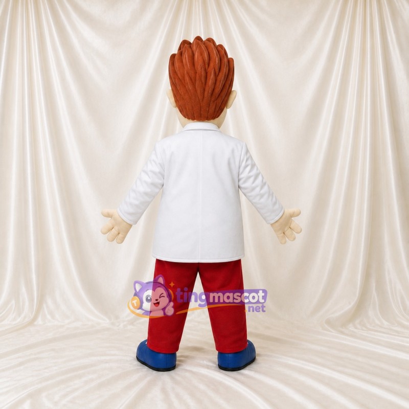 Detailed Themed Scientist Mascot Costume Full Body for Adults School Events