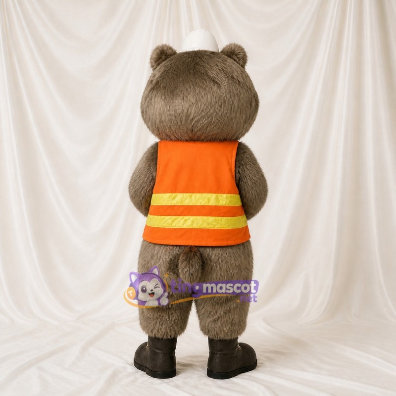 Ouvrier Raton Laveur Costume de mascotte intégral pour adultes Événements scolaires