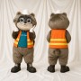 Ouvrier Raton Laveur Costume de mascotte intégral pour adultes Événements scolaires
