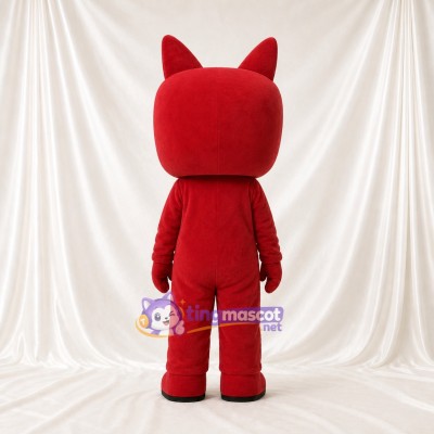 Hooded Girl Mascot Costume Full Body for Adults School Events