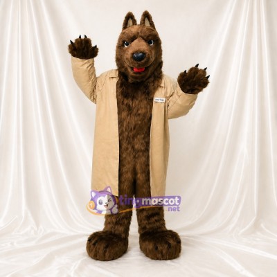 Dog Scientist Mascot Costume Full Body for Adults School Events
