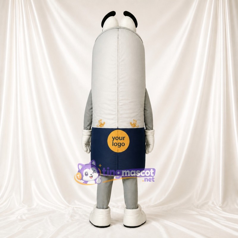 Display Cylinder Mascot Costume Full Body for Adults Trade Shows
