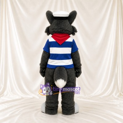 Wolf Sailor Mascot Costume Full Body for Adults School Events