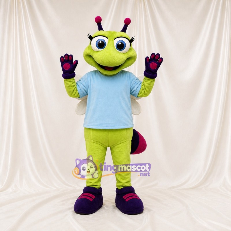 Papillon Vert Costume de mascotte intégral pour adultes Événements scolaires
