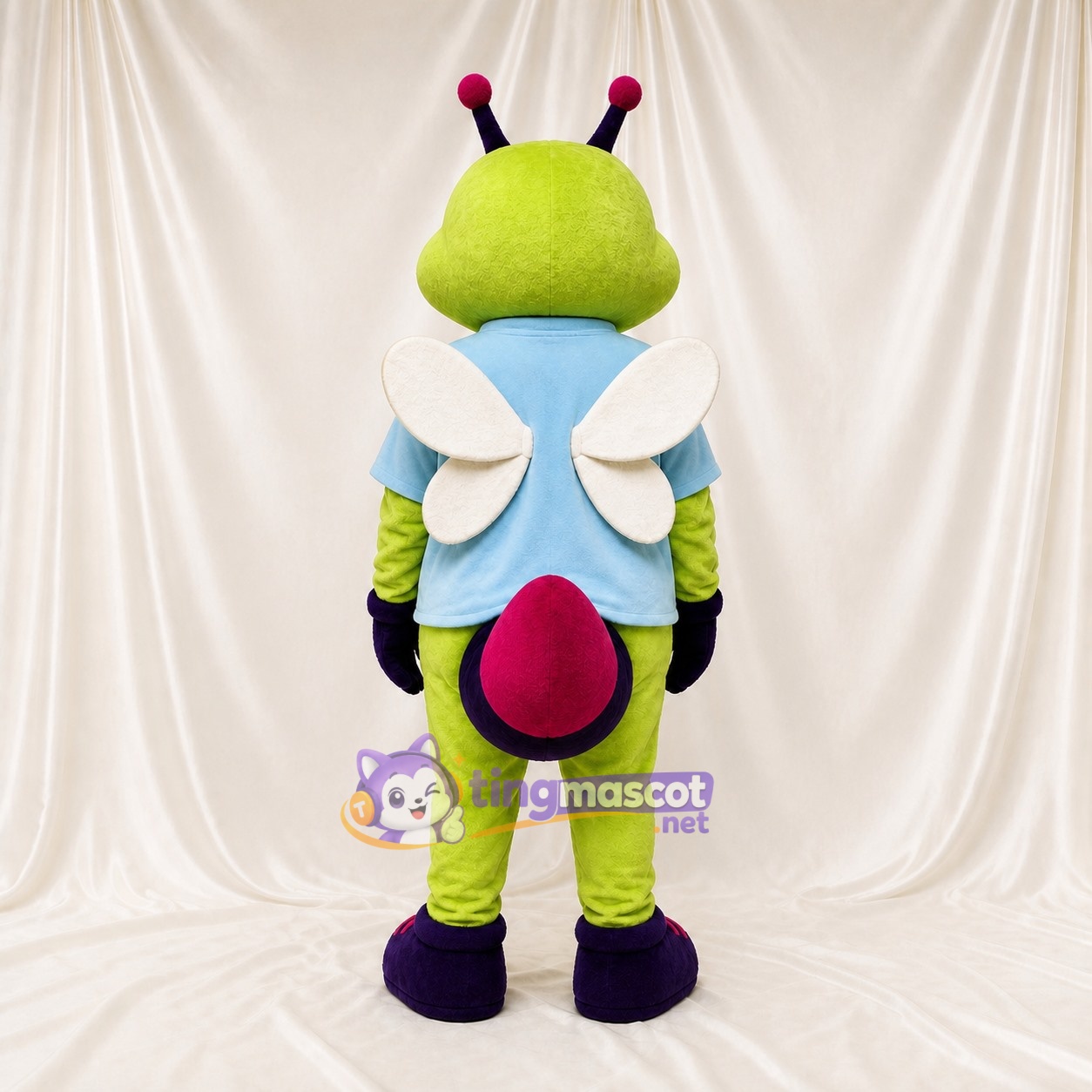 Green Butterfly Mascot Costume Full Body for Adults School Events Green Butterfly Mascot Costume Full Body for Adults School Events