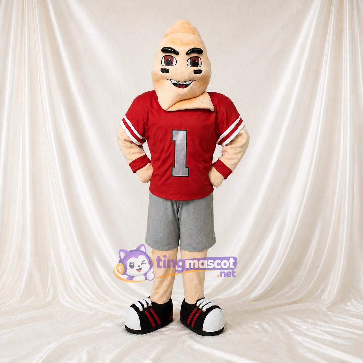 Athlète de crème glacée Costume de mascotte intégral pour adultes Événements sportifs