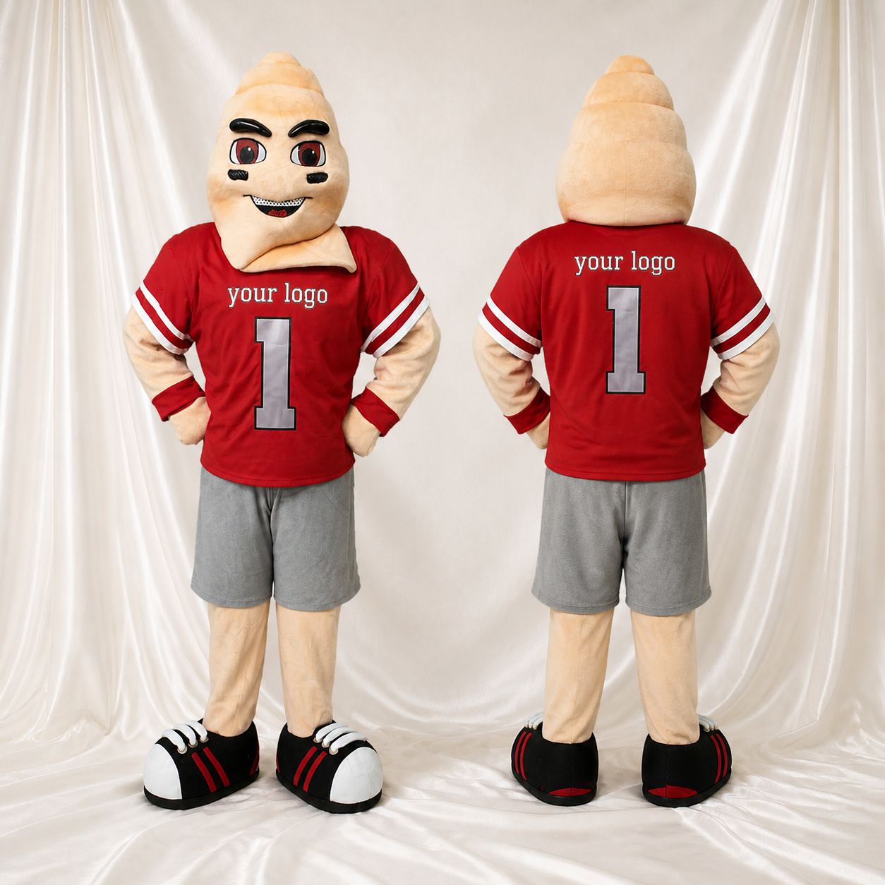 Athlète de crème glacée Costume de mascotte intégral pour adultes Événements sportifs