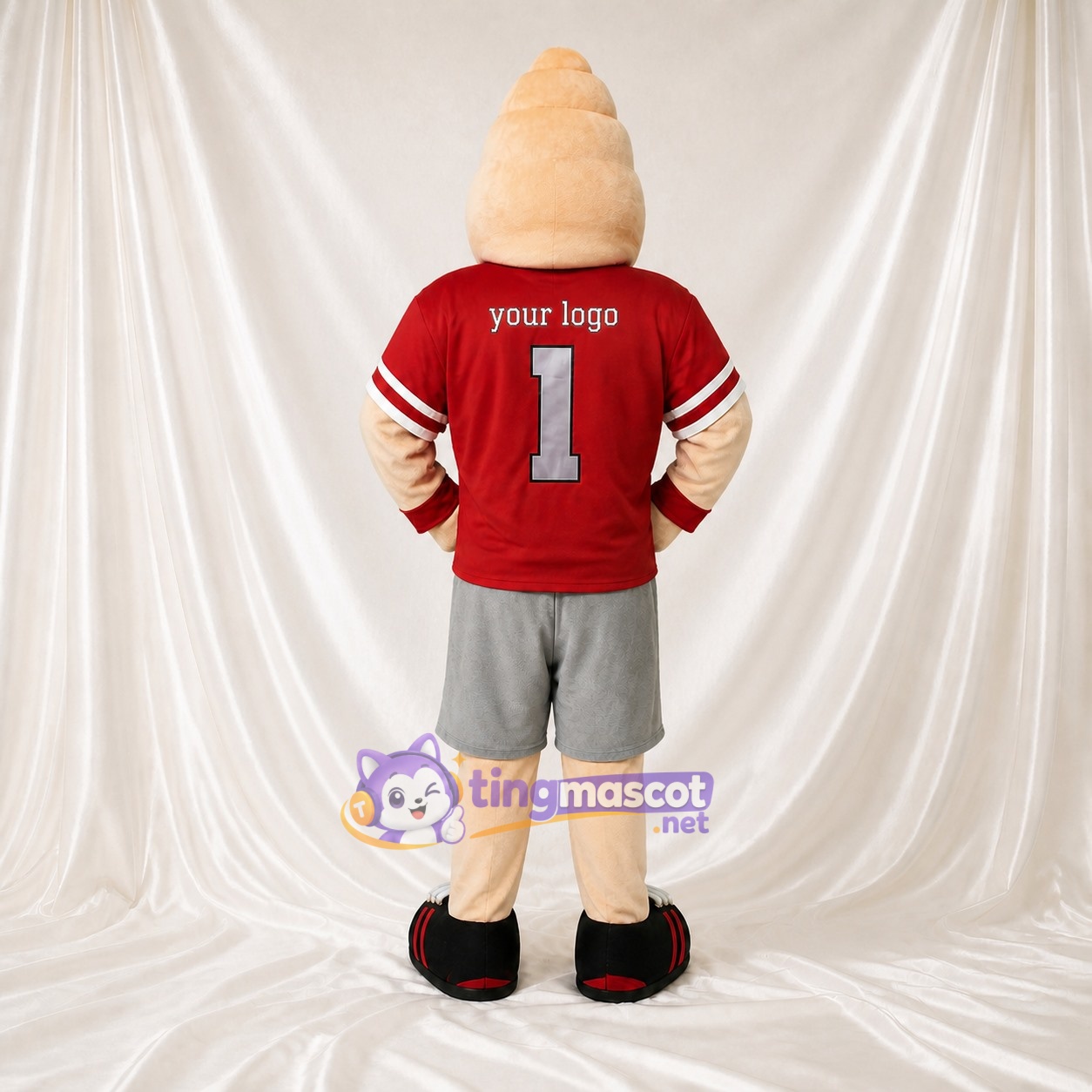 Athlète de crème glacée Costume de mascotte intégral pour adultes Événements sportifs