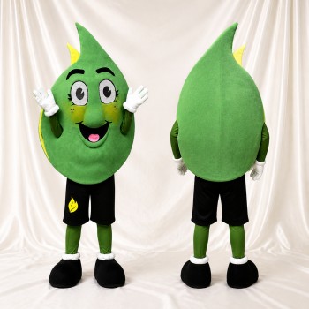 Feuille Costume de mascotte intégral pour adultes Salons professionnels