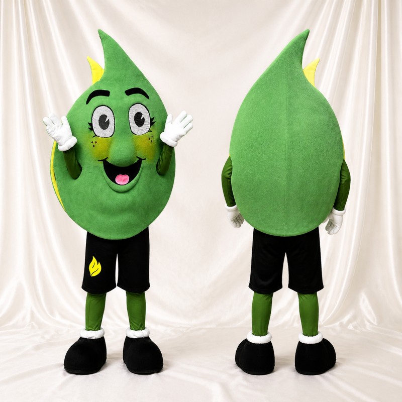 Leaf Mascot Costume Full Body for Adults Trade Shows