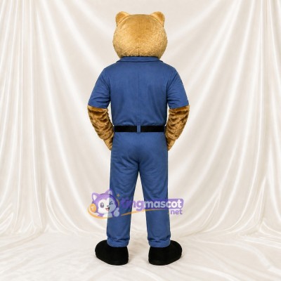 Cougar Worker Mascot Costume Full Body for Adults School Events