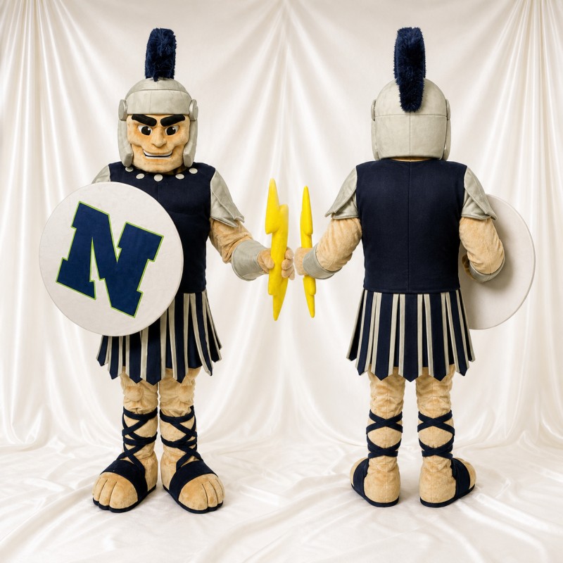Gladiator Mascot Costume Full Body for Adults School Events