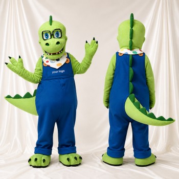 Costume de mascotte tricératops étudiant intégral pour adultes – événements scolaires