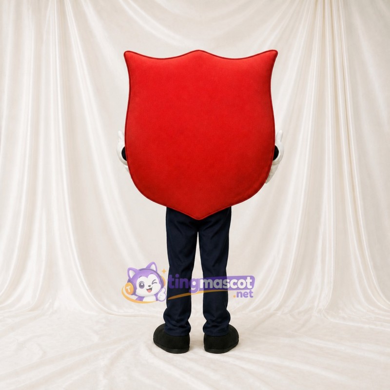 Shield Emblem Mascot Costume Full Body for Adults Trade Shows