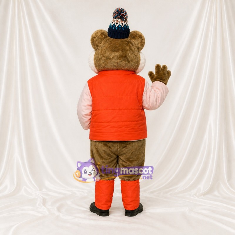 Costume de mascotte souris hiver intégral pour adultes – événements scolaires