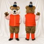Costume de mascotte souris hiver intégral pour adultes – événements scolaires