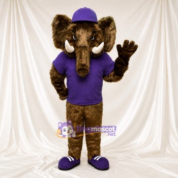 Elephant Mascot Costume Full Body for Adults School Events