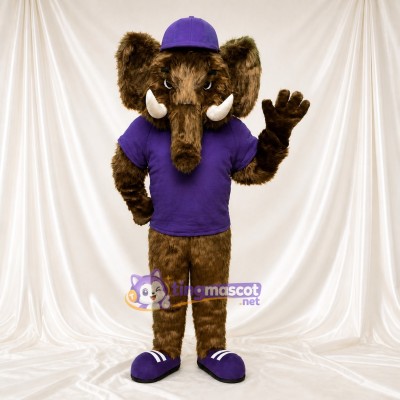 Elephant Mascot Costume Full Body for Adults School Events