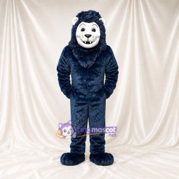 Yéti Navy Costume de mascotte intégral pour adultes Événements scolaires