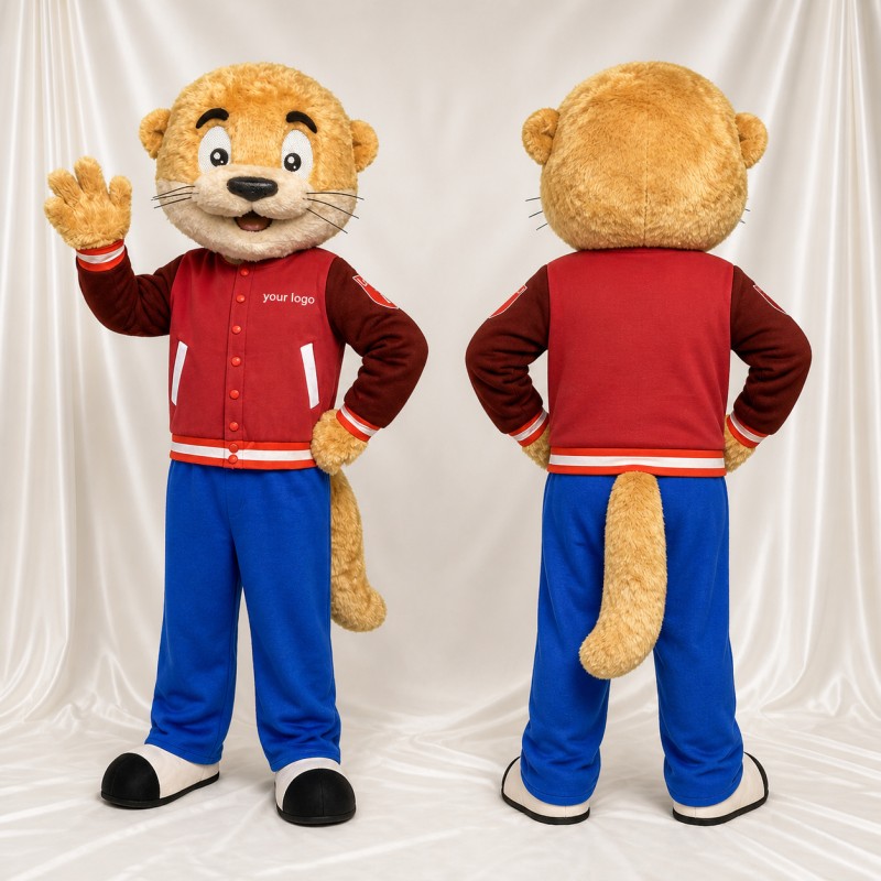Otter Mascot Costume Full Body for Adults School Events