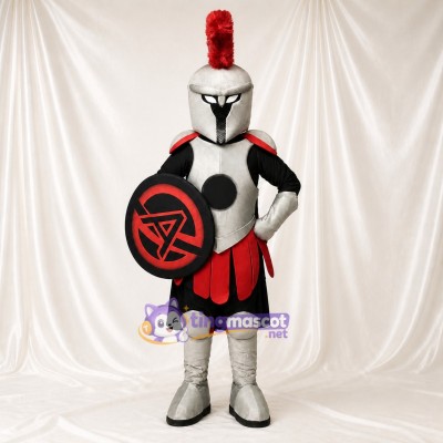 Chevalier au visage de dessin animé Costume de mascotte intégral pour adultes Événements scolaires