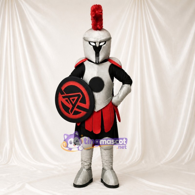 Chevalier au visage de dessin animé Costume de mascotte intégral pour adultes Événements scolaires