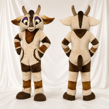 Goat Mascot Costume Full Body for Adults School Events