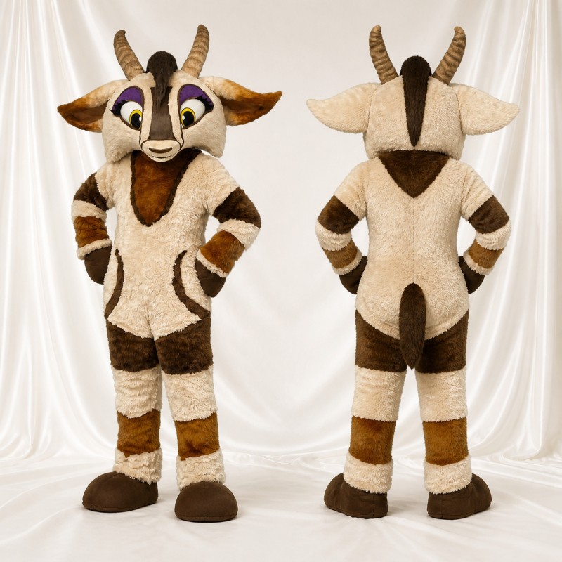 Goat Mascot Costume Full Body for Adults School Events