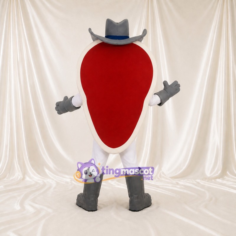 Cowboy Steak Costume de mascotte intégral pour adultes Événements scolaires