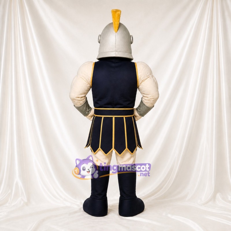 Silver Gladiator Mascot Costume Full Body for Adults School Events