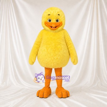 Cartoon Facial Duck Mascot Costume Full Body for Adults School Events